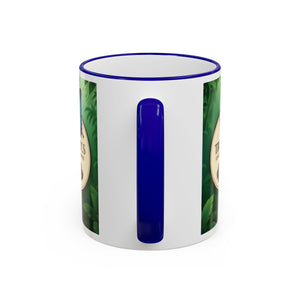 Accent Rim & Handle Coffee Mug — Tropics Lifestyle Coffee Butterfly Logo