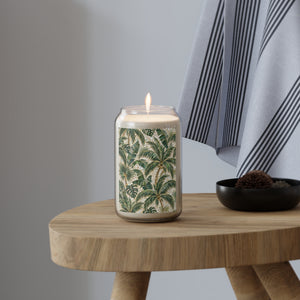 Tropical Palm Mosac Soy Candle — 13.75 oz Scented Jar, 3 scents