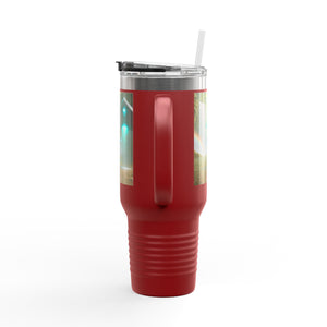 Insulated Travel Mug, 40oz / UFO & Waterfall