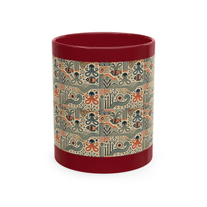 Tropical Coffee Mug — 'Tropics Lifestyle Coffee' Floral Parrot Ceramic Mug