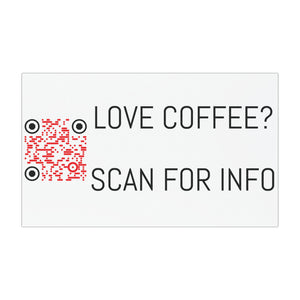 QR Code Car Magnet — Custom Red & Black Scanable Vehicle Magnet