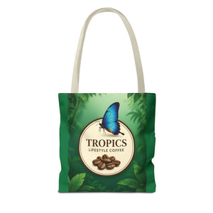 Branded Coffee Butterfly Tote Bag - 3 Sizes