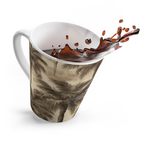 Latte White Mug - Perfect for Coffee Enthusiasts / Lisa's Fluffy Palms