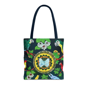 Parrots & Real Butterfly Wings Tote Bag - 3 Sizes