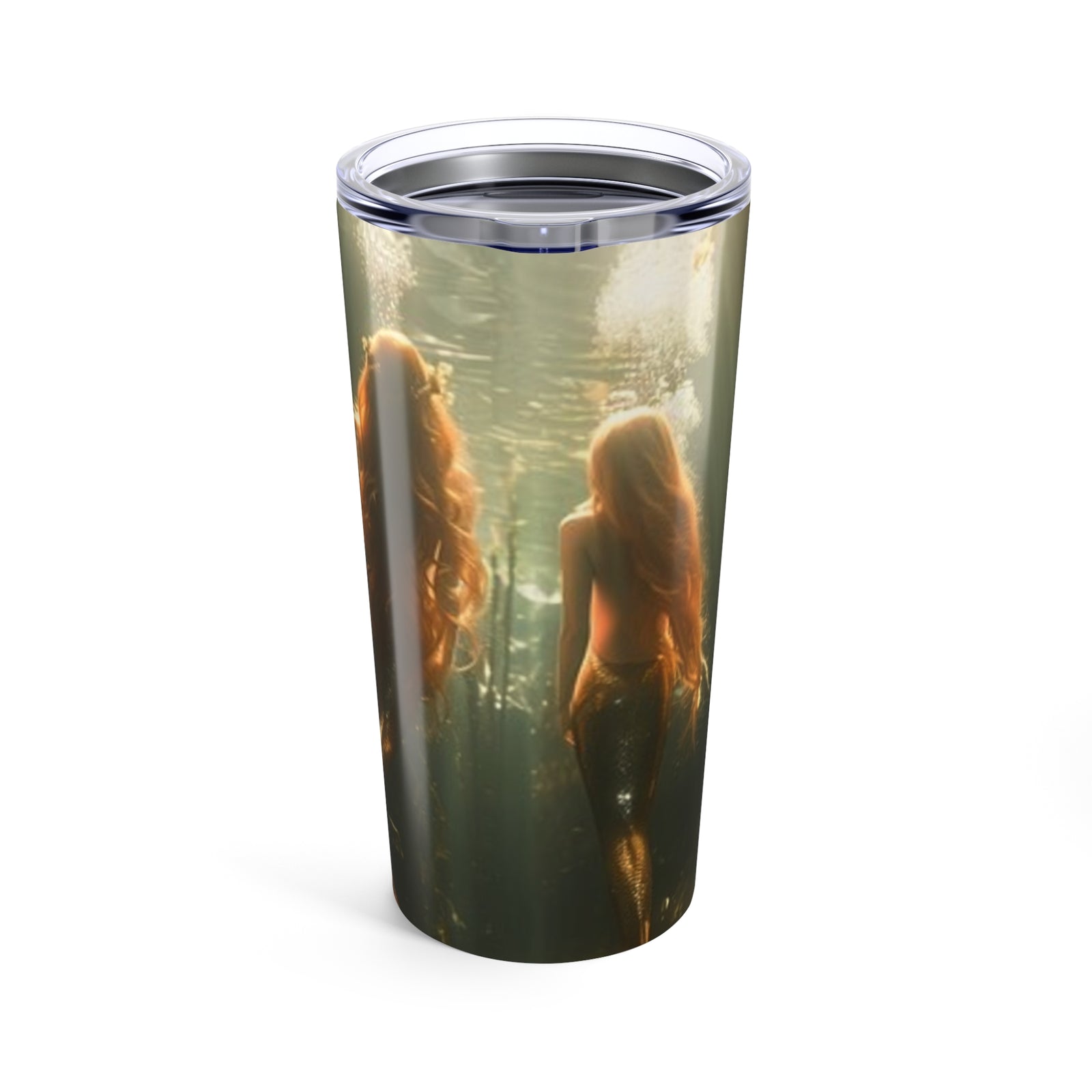 20oz Tropical Glossy Tumbler / Three Mermaid Sisters