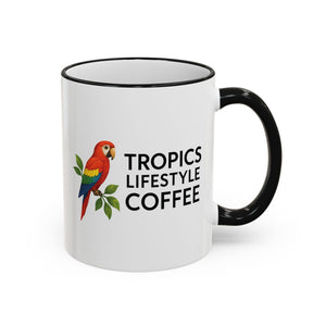Tropics Lifestyle Coffee Accent Rim Mug (11oz & 15oz)