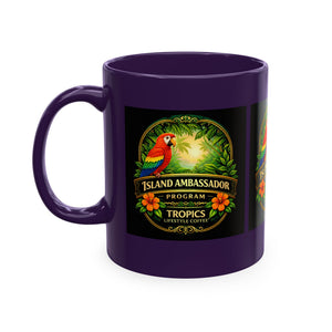 Tropical Parrot Coffee Mug — "Island Ambassador" Ceramic Cup