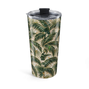 Tropical 20oz Tumbler – Insulated Travel Cup, Palms Mosaic