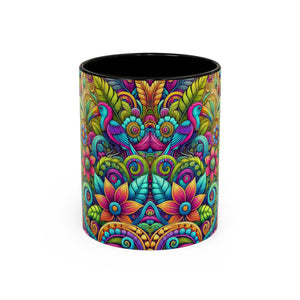 Accent Color Coffee Mug, Many Colors - 11oz & 15oz / Rainforest Music