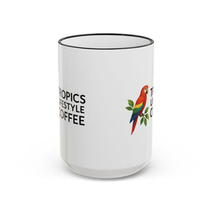 Tropics Lifestyle Coffee Accent Rim Mug (11oz & 15oz)