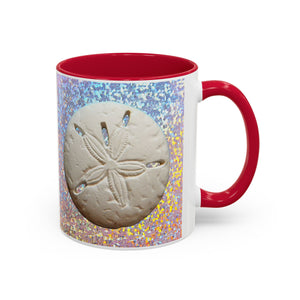 Colorful Mugs (11oz, 15oz), Disco Sand Dollar