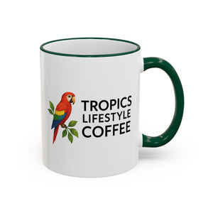 Tropics Lifestyle Coffee Accent Rim Mug (11oz & 15oz)