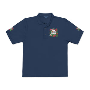 ‘Good Vibes’ Embroidered Polo ~ Tropics Lifestyle Coffee Logo, Many Colors