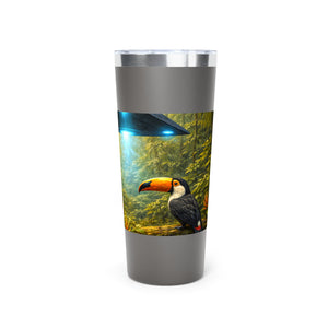 22oz Insulated Tumbler/Vacuum Copper Travel Cup — UFO, Tiger & Toucan