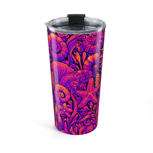 20oz Tumbler — Neon Pop Seahorse Trio Travel Mug