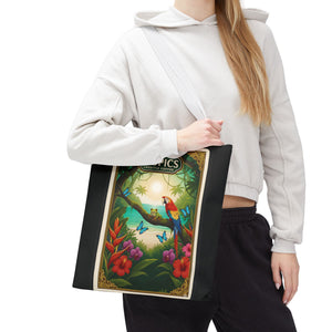 Tote Bag — Parrot Friends at Seashore, TLC Logo