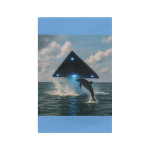 Tropical Microfiber Coffee/Tea Towel – UFO & Dolphin