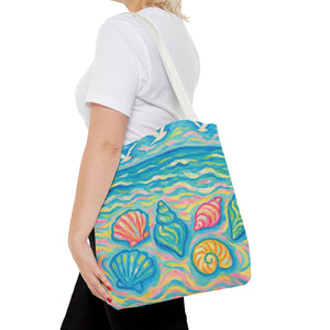 Glow Seashells Tote Bag - 3 Sizes