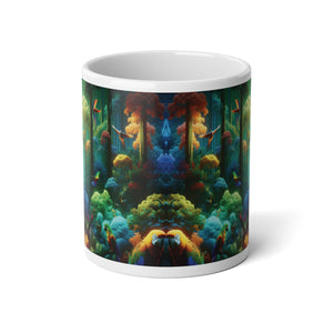 Jumbo Mug, 20oz, Rainforest Flight School | Tropical Coffee Cup
