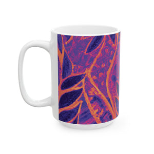 Ceramic White Mug - 11oz & 15oz, Amazon Whimsy, Heatwave
