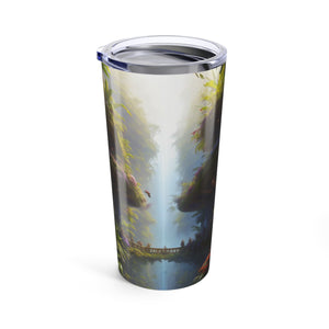 20oz Tropical Glossy Tumbler, Stainless Steel / Rainforest Home