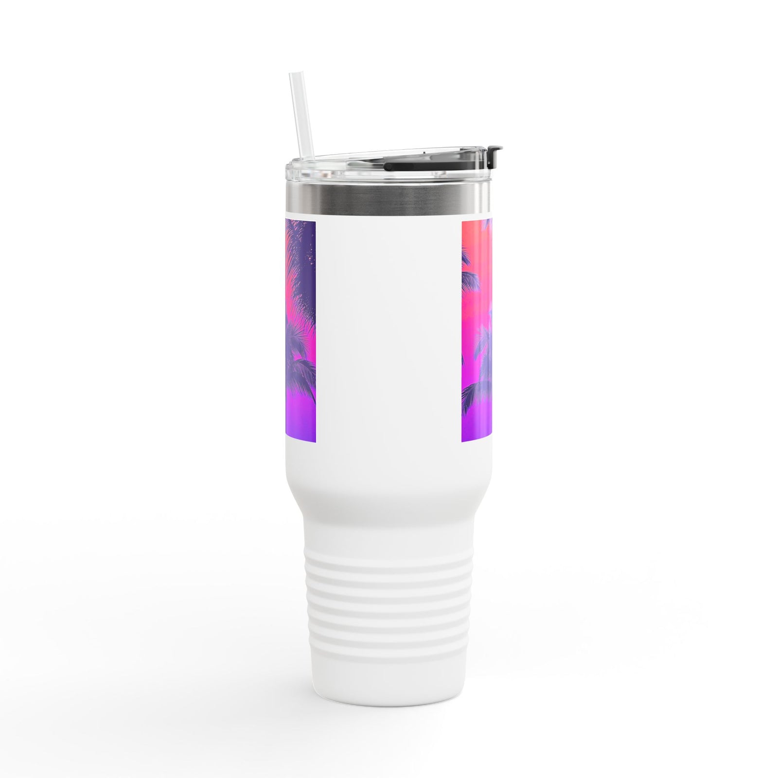 Insulated Travel Mug, 40oz / Palm Glow Pop - Perfect for Outdoor Adventures
