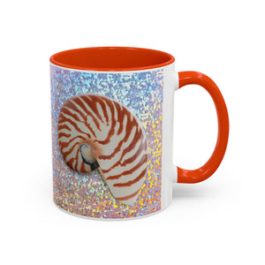 Colorful Mugs (11oz, 15oz), Disco Tiger Stripe Nautilus