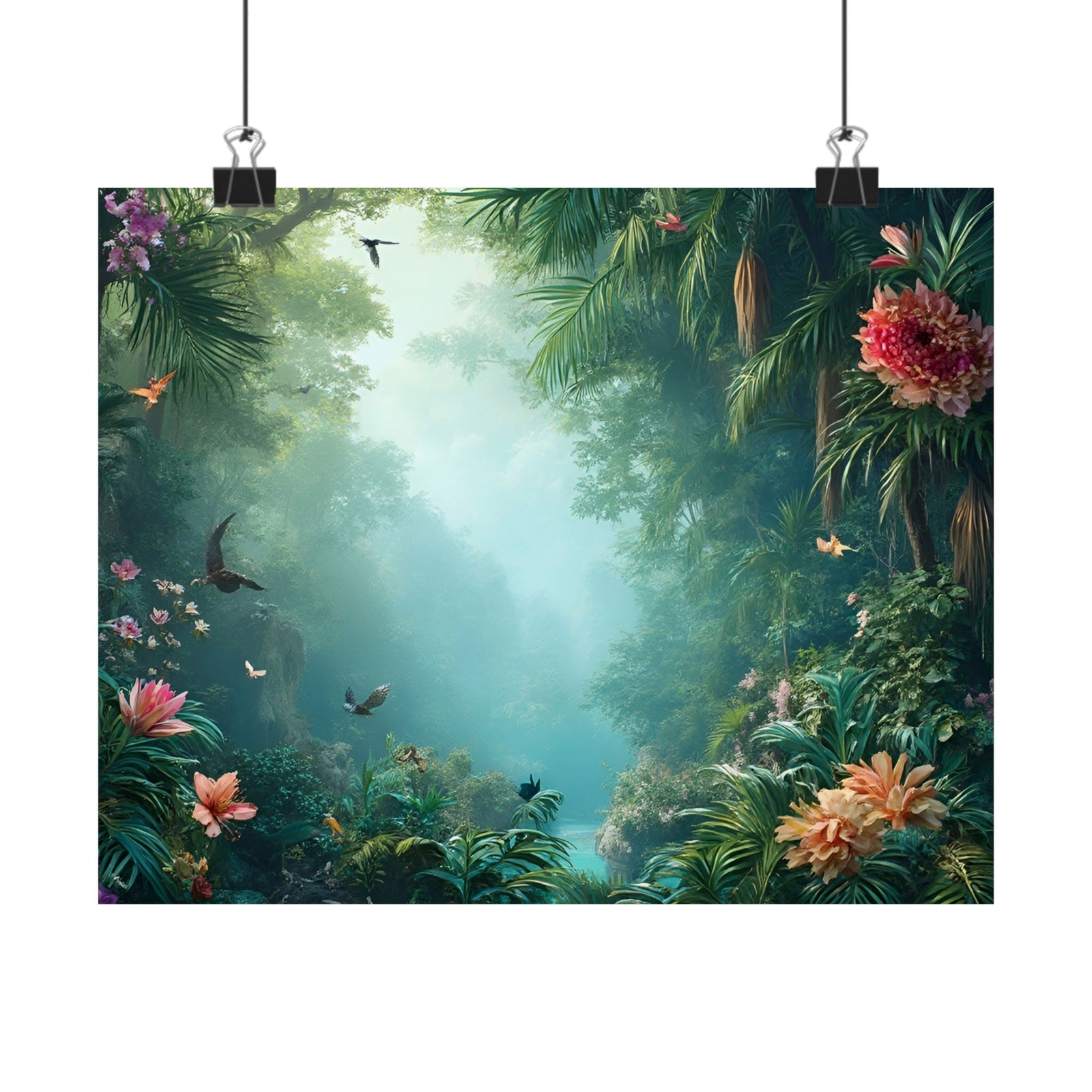Tropical Rainforest Poster, Matte ~ Another Day in Paradise