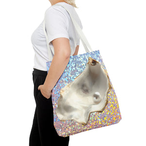 Disco White Pearl & Shell Tote Bag - 3 Sizes