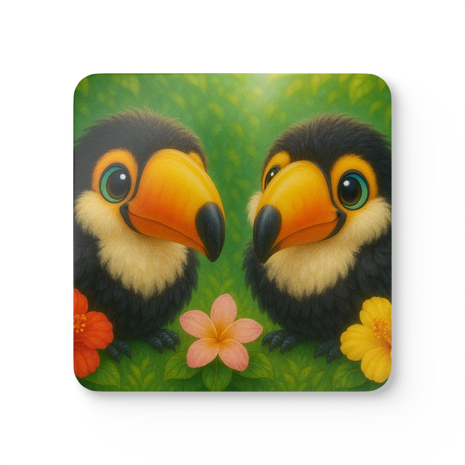 Coaster Set/4- Baby Toucans