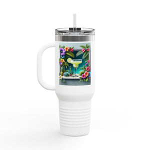 Insulated Travel Mug, 40oz / Tropical Margarita - Perfect for Outdoor Adventures