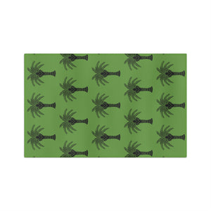 Tropical Microfiber Coffee/Tea Towel – Art Deco Palms, Green