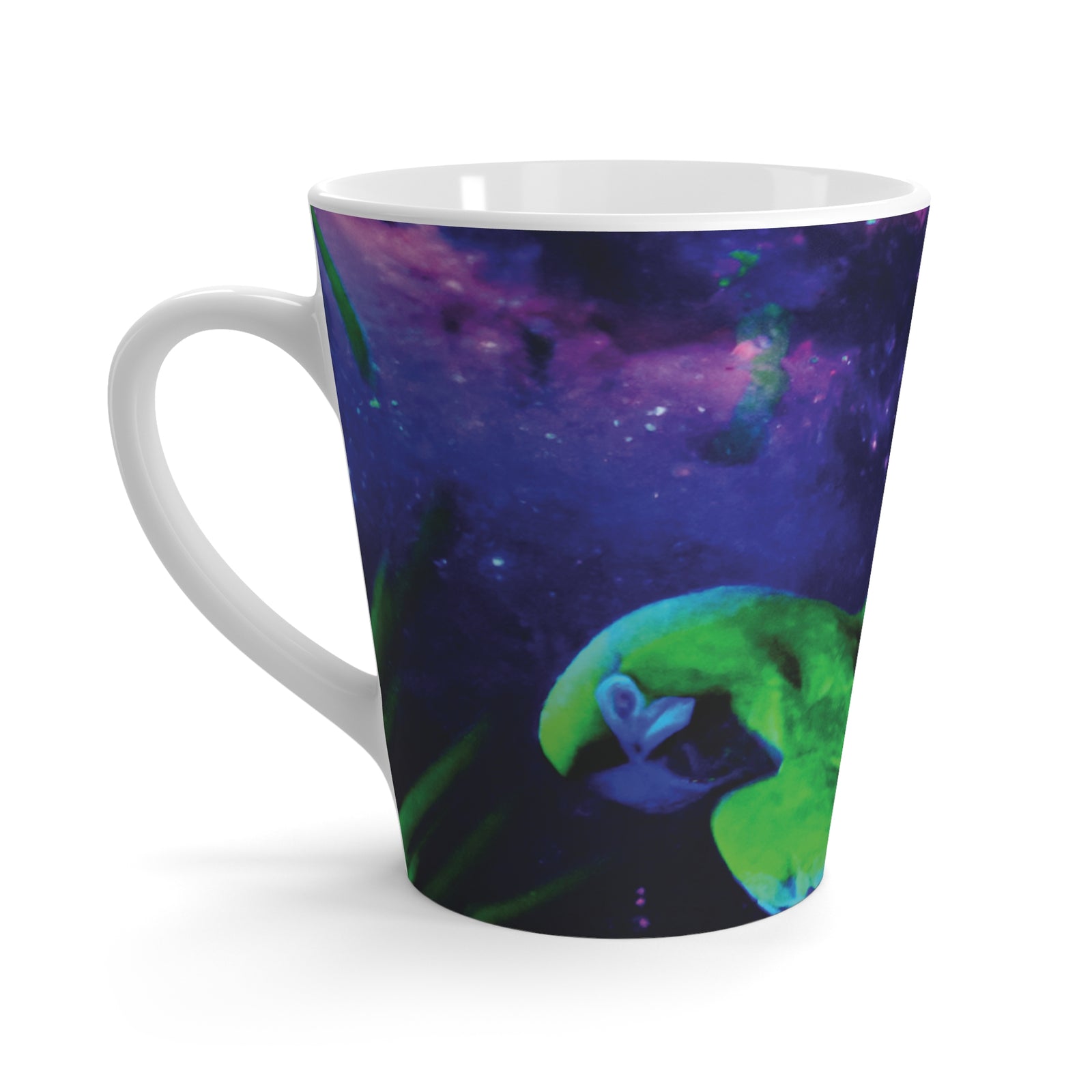 Latte White Mug - Perfect for Coffee Enthusiasts / Galactic Parrot