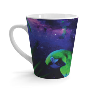 Latte White Mug - Perfect for Coffee Enthusiasts / Galactic Parrot