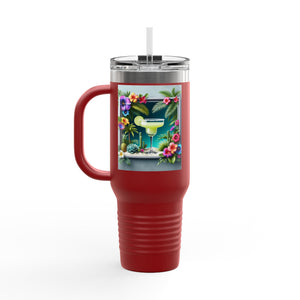 Insulated Travel Mug, 40oz / Tropical Margarita - Perfect for Outdoor Adventures