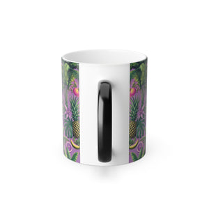 Color Morphing Mug, 11oz, More Tropical Fruit/Deep Lilac