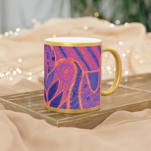 Tropical Metallic Mug, Gold or Silver - Amazon Whimsy, Heatwave