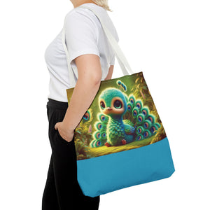 Baby Peacock Trio Tote Bag - 3 Sizes