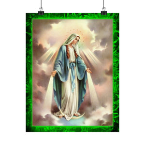 Our Lady of Grace Matte Poster — Virgin Mary Religious Wall Art
