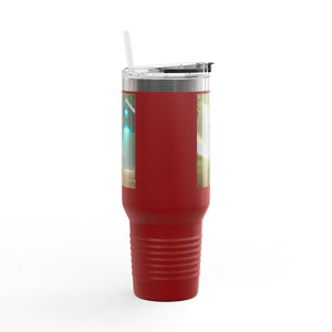 Insulated Travel Mug, 40oz / UFO & Waterfall