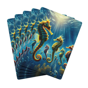 Poker Playing Cards - Seahorse Party