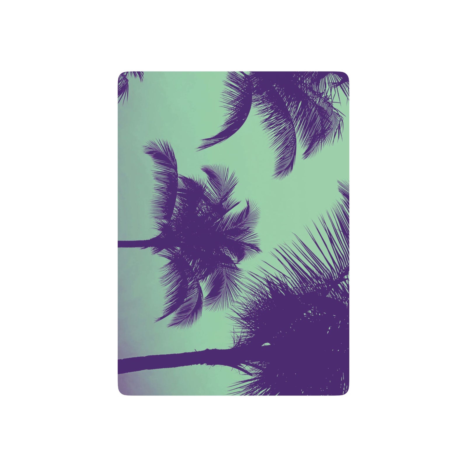 Poker Playing Cards - Palm Glow Mint