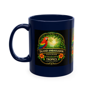 Tropical Parrot Coffee Mug — "Island Ambassador" Ceramic Cup