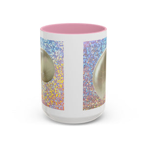 Colorful Mugs (11oz, 15oz), Disco White Nautilus
