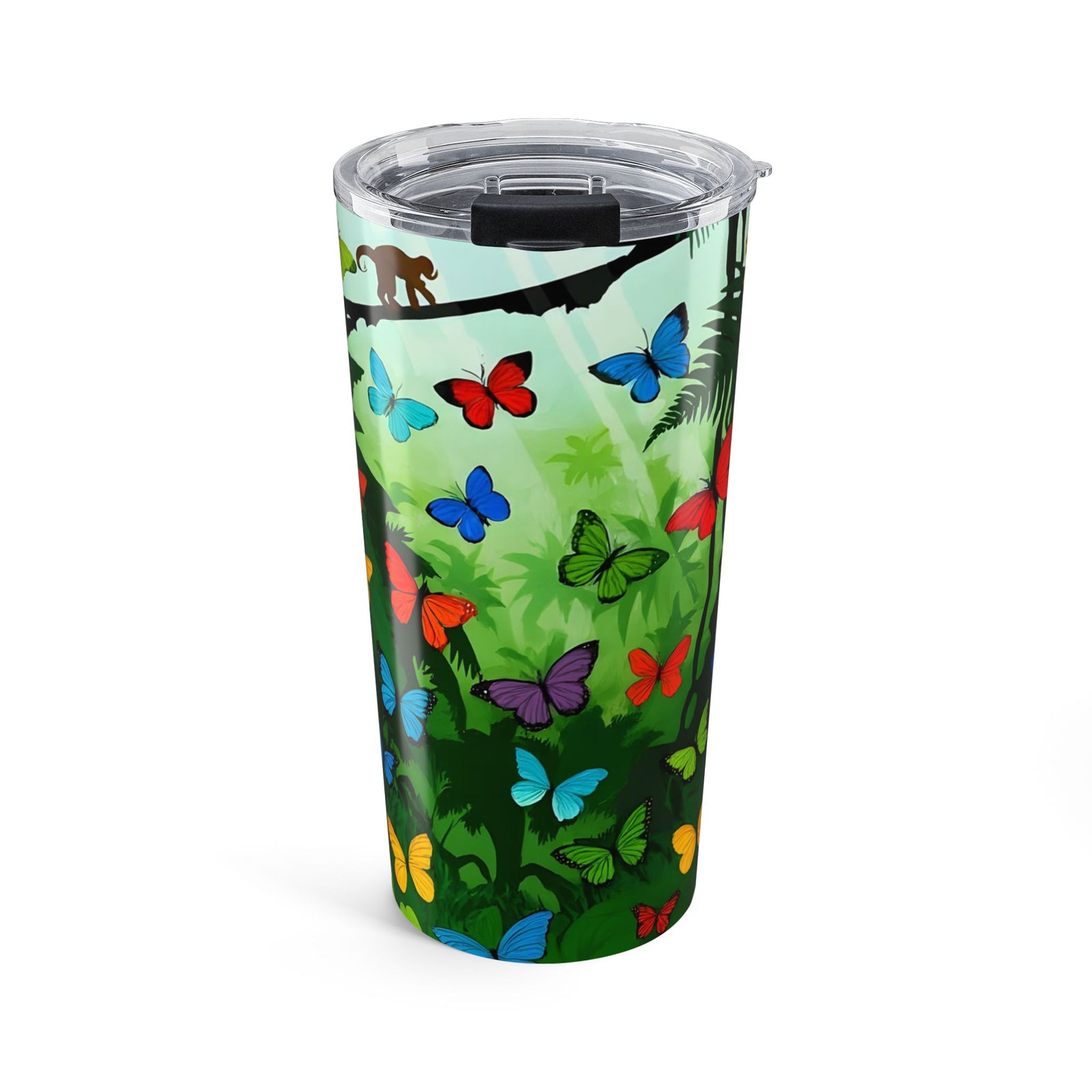 20oz Tumbler ~ Jungle Butterfly Party Insulated Travel Mug