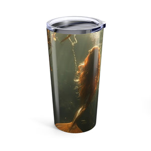 20oz Tropical Glossy Tumbler / Three Mermaid Sisters