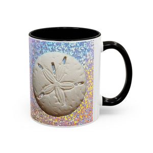 Colorful Mugs (11oz, 15oz), Disco Sand Dollar