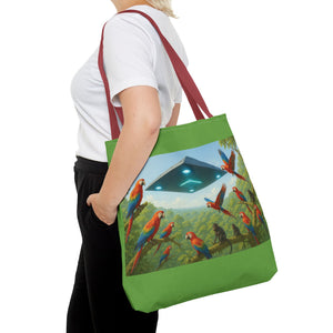 UFO and Macaws Tote Bag - 3 Sizes