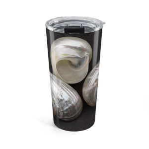 20oz Tumbler ~ Three Luminous Seashells Insulated Travel Cup