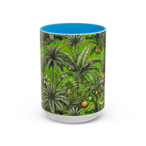 Accent Color Coffee Mug, Many Colors - 11oz & 15oz / Tropical Fruit, Green